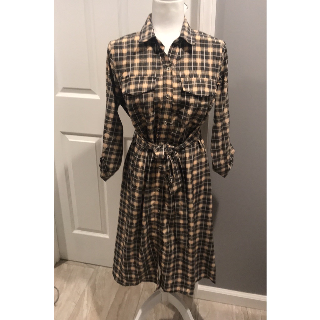 Brand New Ny Collection Beige Dress